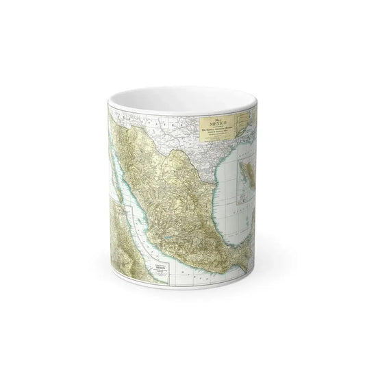 Central America & Mexico (1916) (Map) Color Changing Mug 11oz Default Title 11oz - Go Mug Yourself