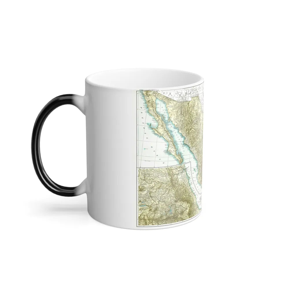 Central America & Mexico (1916) (Map) Color Changing Mug 11oz-Go Mug Yourself