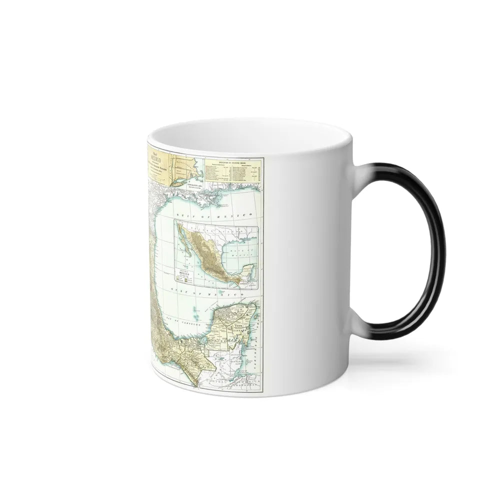 Central America & Mexico (1916) (Map) Color Changing Mug 11oz-Go Mug Yourself