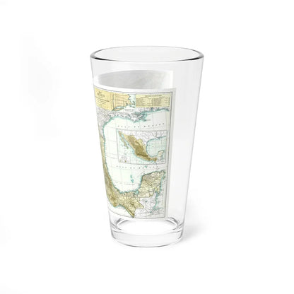 Central America & Mexico (1916) (Map) Pint Glass 16oz-Go Mug Yourself