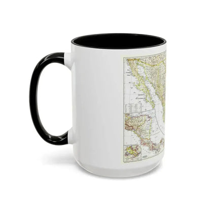 Central America & Mexico (1953) (Map) Accent Coffee Mug - Go Mug Yourself