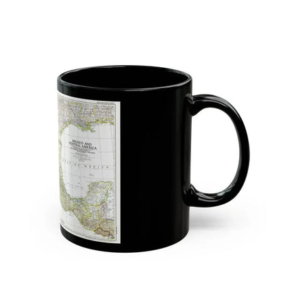 Central America & Mexico (1953) (Map) Black Coffee Mug - Go Mug Yourself