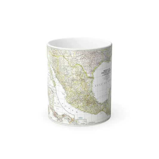 Central America & Mexico (1953) (Map) Color Changing Mug 11oz Default Title 11oz - Go Mug Yourself