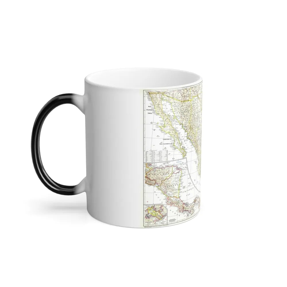 Central America & Mexico (1953) (Map) Color Changing Mug 11oz-Go Mug Yourself