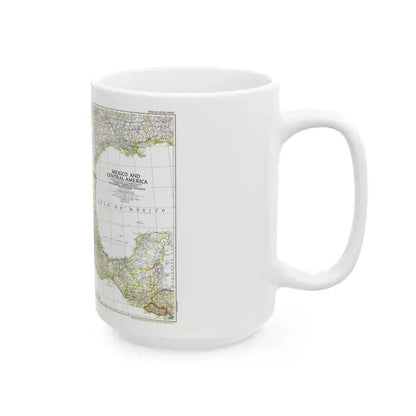 Central America & Mexico (1953) (Map) White Coffee Mug - Go Mug Yourself