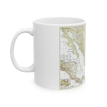 Central America & Mexico (1953) (Map) White Coffee Mug - Go Mug Yourself