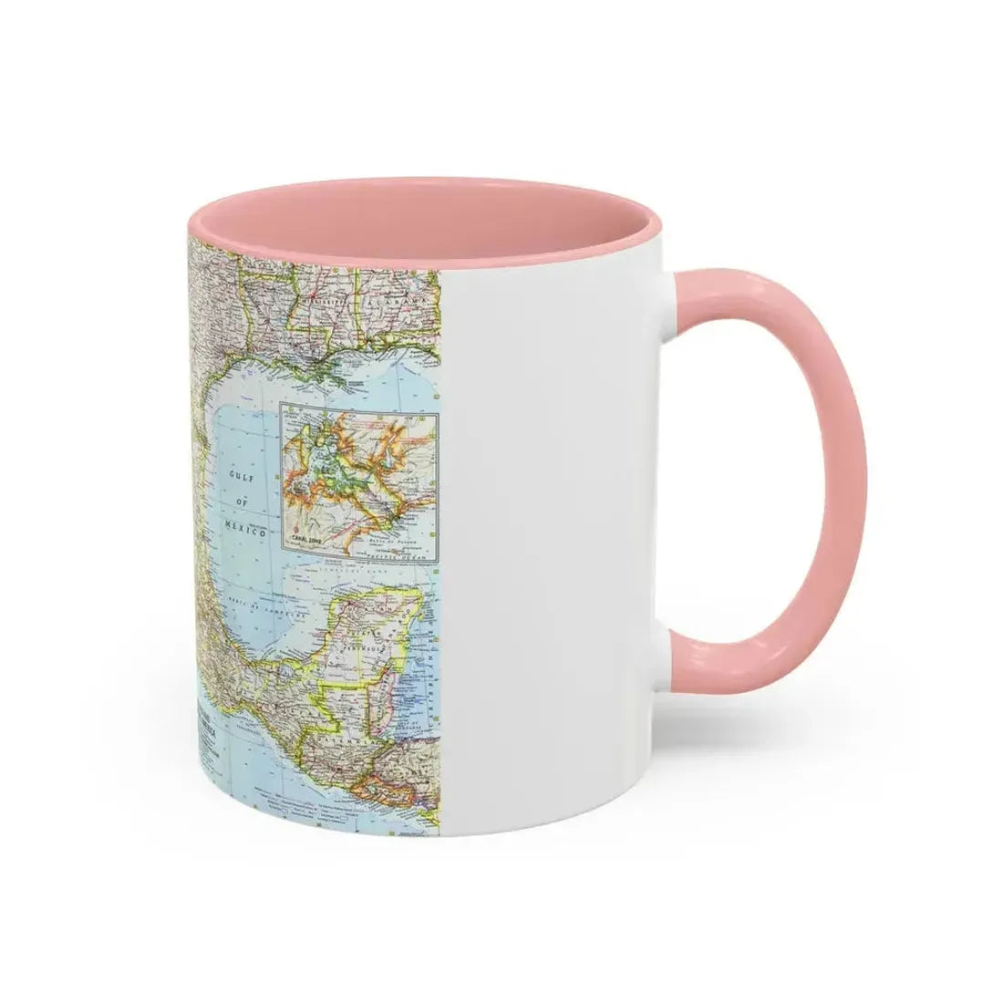 Central America - Mexico (1961) (Map) Accent Coffee Mug - Go Mug Yourself