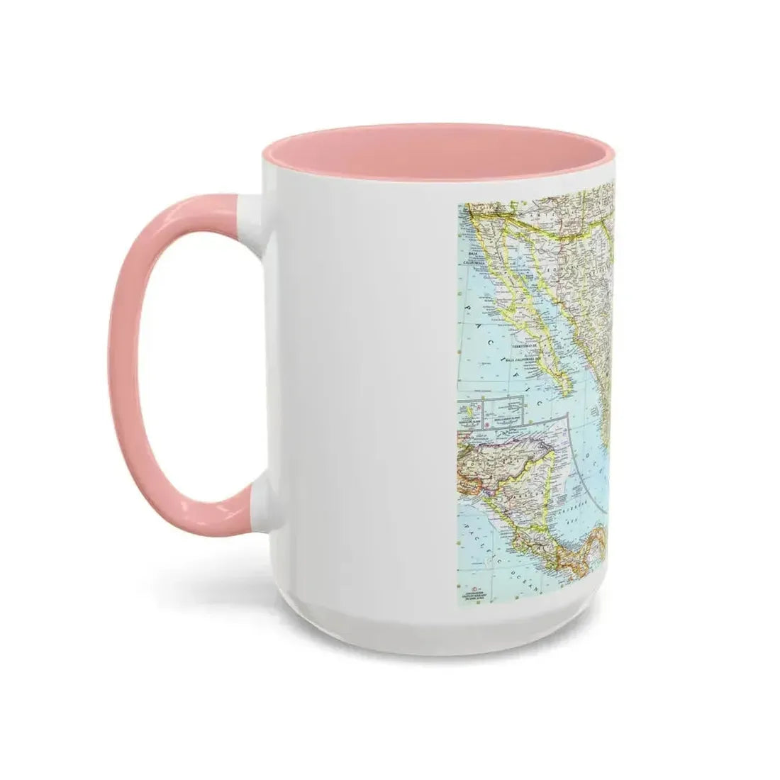 Central America - Mexico (1961) (Map) Accent Coffee Mug - Go Mug Yourself