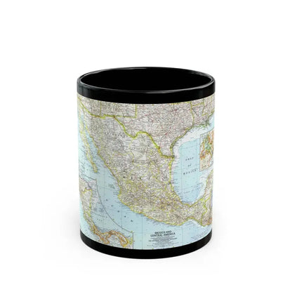 Central America - Mexico (1961) (Map) Black Coffee Mug 11oz - Go Mug Yourself