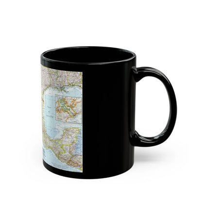 Central America - Mexico (1961) (Map) Black Coffee Mug-Go Mug Yourself