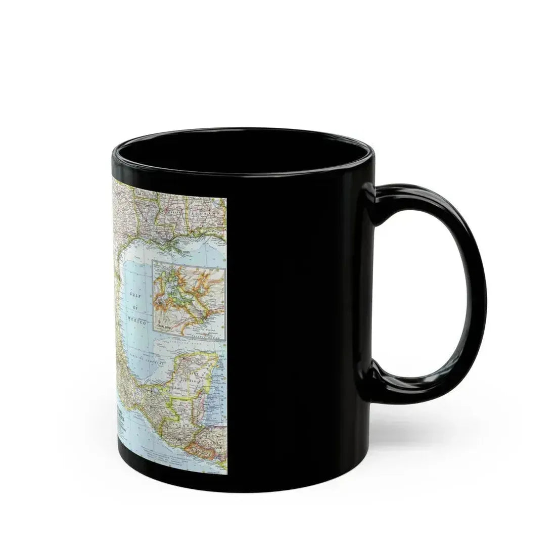 Central America - Mexico (1961) (Map) Black Coffee Mug - Go Mug Yourself