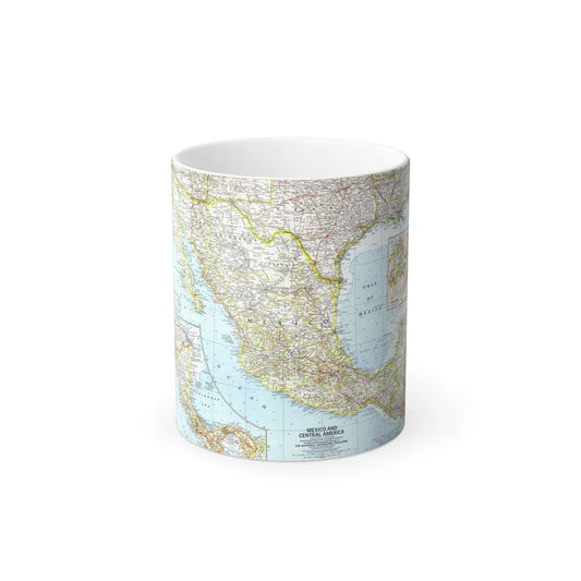 Central America - Mexico (1961) (Map) Color Changing Mug 11oz-11oz-Go Mug Yourself