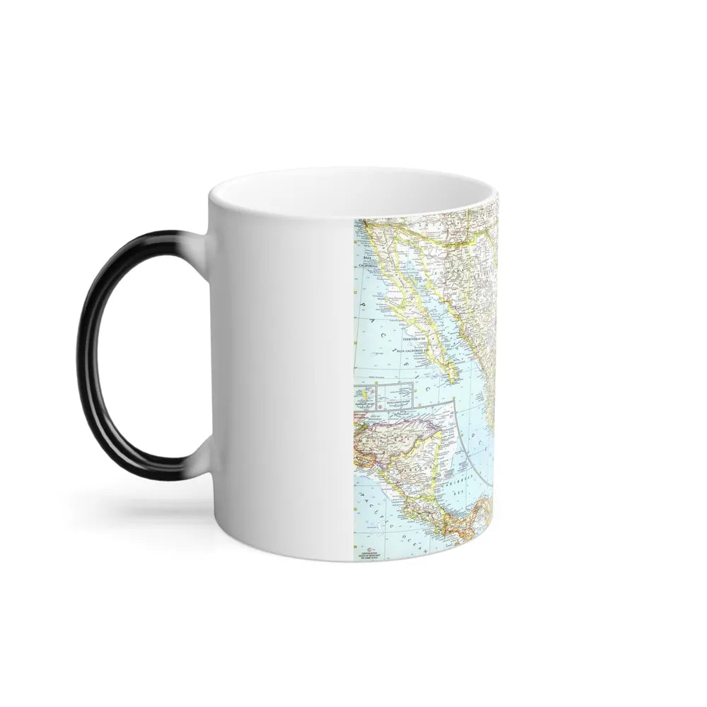 Central America - Mexico (1961) (Map) Color Changing Mug 11oz-Go Mug Yourself