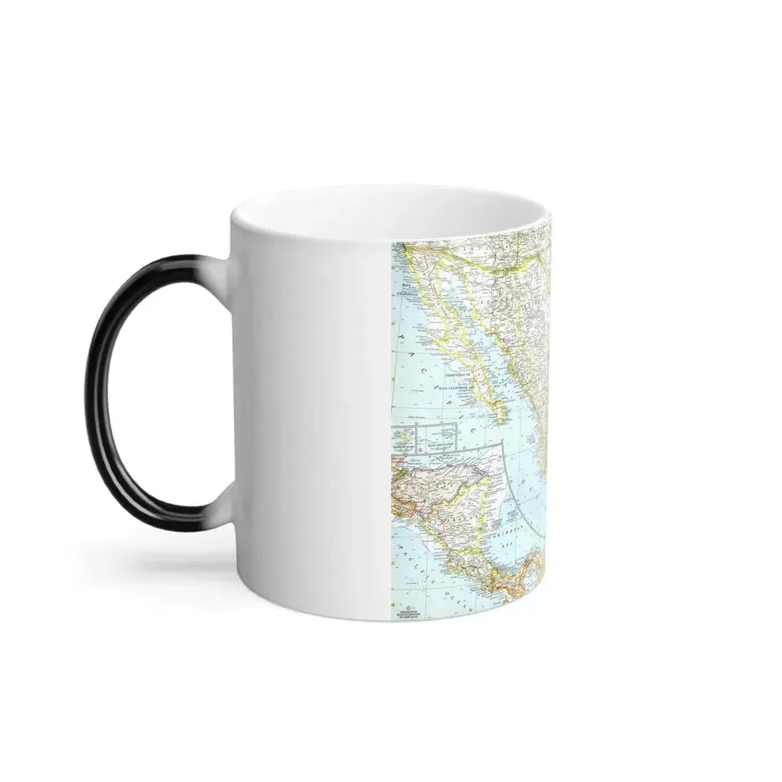 Central America - Mexico (1961) (Map) Color Changing Mug 11oz - Go Mug Yourself