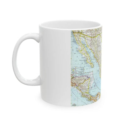 Central America - Mexico (1961) (Map) White Coffee Mug-Go Mug Yourself