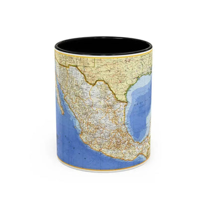Central America - Mexico (1973) (Map) Accent Coffee Mug 11oz Black - Go Mug Yourself