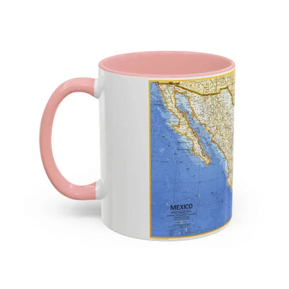 Central America - Mexico (1973) (Map) Accent Coffee Mug - Go Mug Yourself