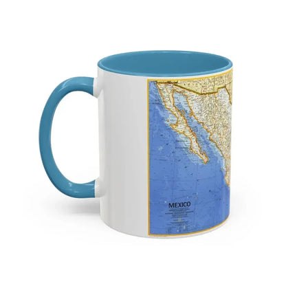 Central America - Mexico (1973) (Map) Accent Coffee Mug - Go Mug Yourself