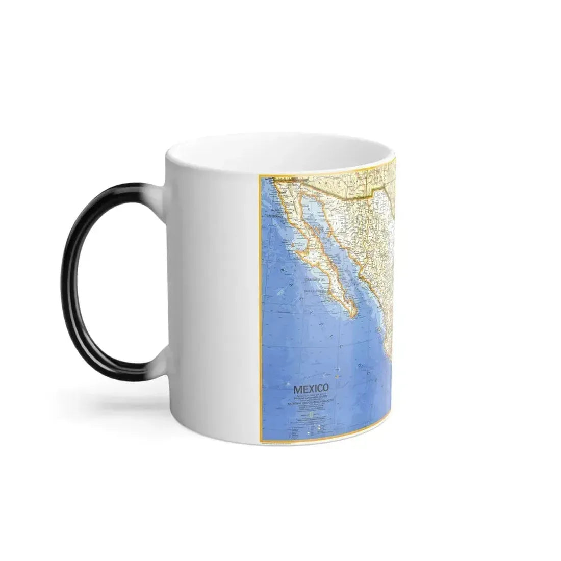 Central America - Mexico (1973) (Map) Color Changing Mug 11oz - Go Mug Yourself