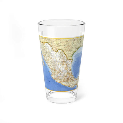 Central America - Mexico (1973) (Map) Pint Glass 16oz-16oz-Go Mug Yourself