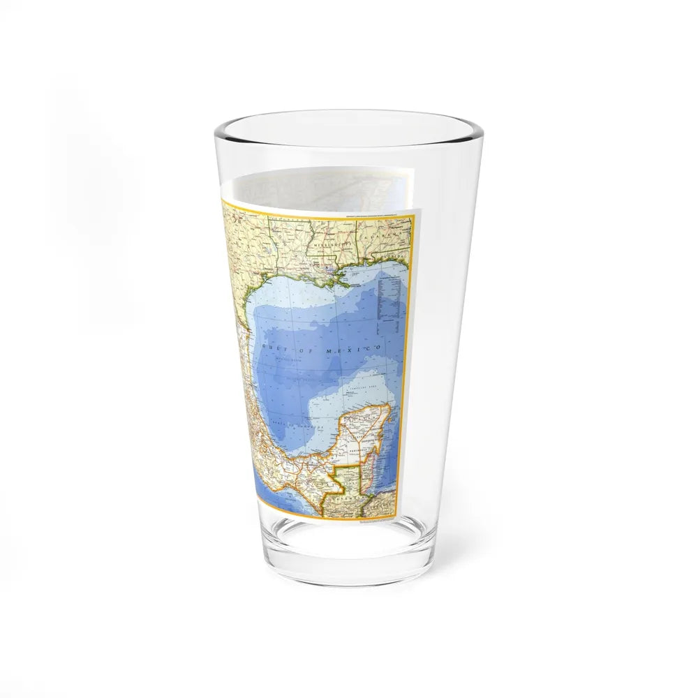 Central America - Mexico (1973) (Map) Pint Glass 16oz-Go Mug Yourself