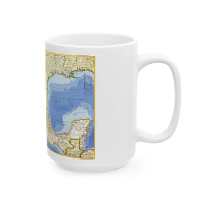 Central America - Mexico (1973) (Map) White Coffee Mug - Go Mug Yourself