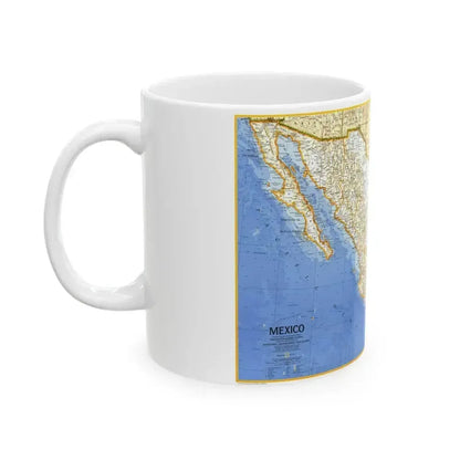 Central America - Mexico (1973) (Map) White Coffee Mug - Go Mug Yourself