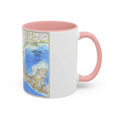 Central America & Mexico (1980) (Map) Accent Coffee Mug - Go Mug Yourself
