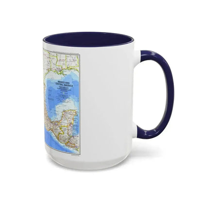 Central America & Mexico (1980) (Map) Accent Coffee Mug - Go Mug Yourself