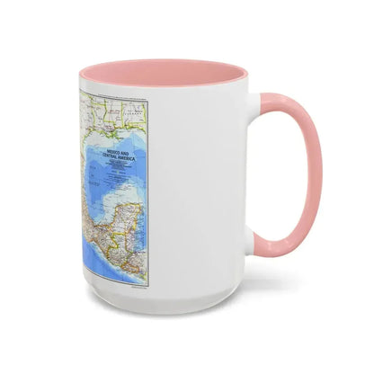Central America & Mexico (1980) (Map) Accent Coffee Mug - Go Mug Yourself