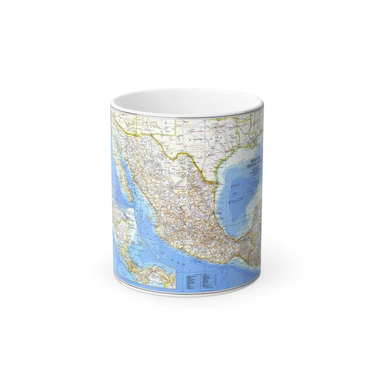 Central America & Mexico (1980) (Map) Color Changing Mug 11oz-11oz-Go Mug Yourself