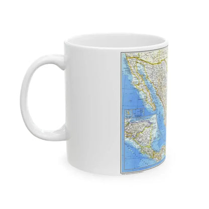Central America & Mexico (1980) (Map) White Coffee Mug - Go Mug Yourself