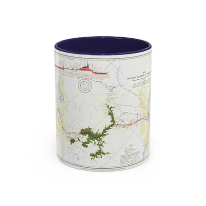Central America - Panama Canal (1905) (Map) Accent Coffee Mug 11oz Navy - Go Mug Yourself