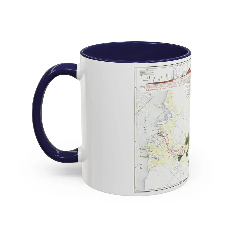 Central America - Panama Canal (1905) (Map) Accent Coffee Mug - Go Mug Yourself
