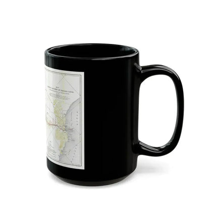 Central America - Panama Canal (1905) (Map) Black Coffee Mug - Go Mug Yourself