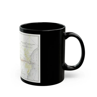 Central America - Panama Canal (1905) (Map) Black Coffee Mug - Go Mug Yourself
