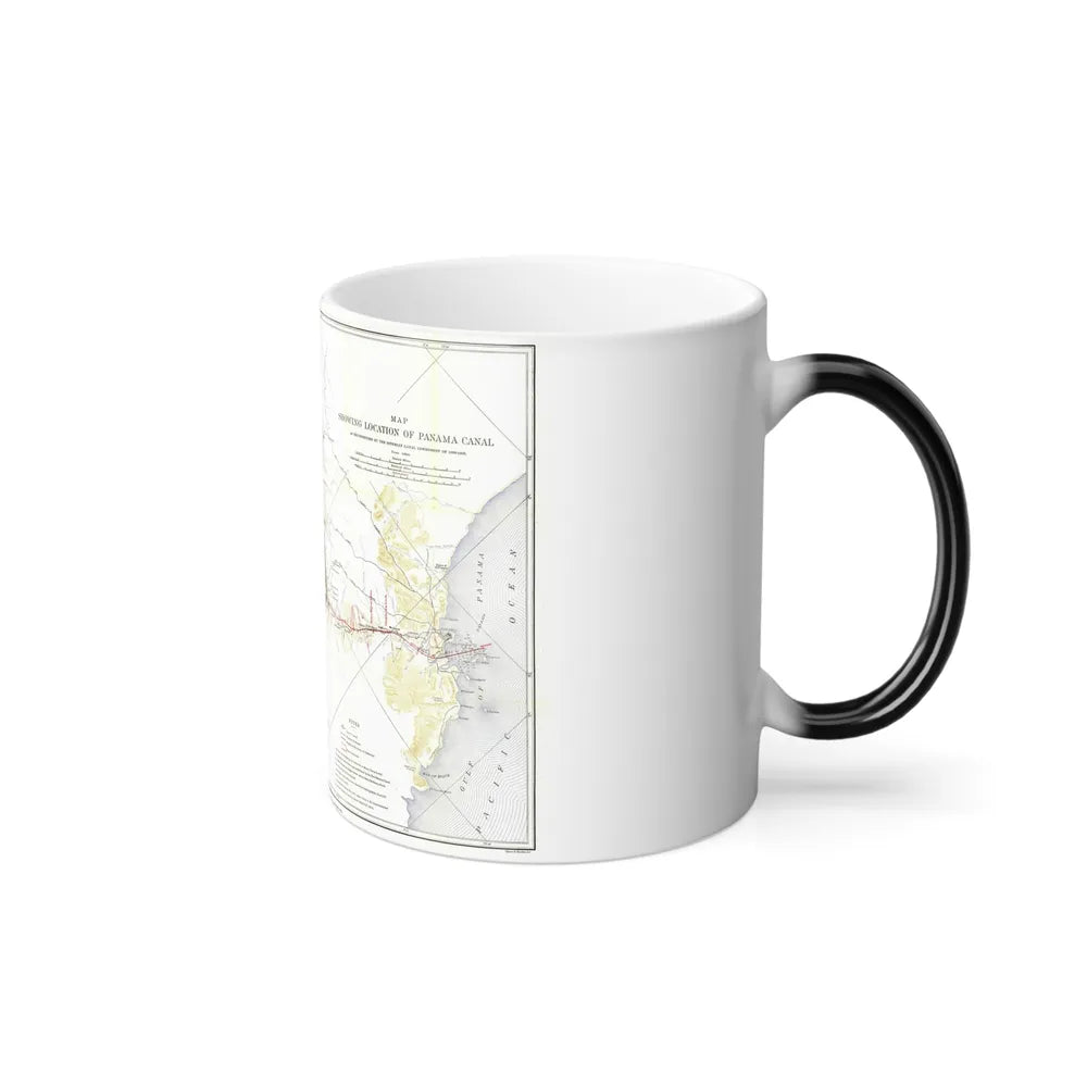 Central America - Panama Canal (1905) (Map) Color Changing Mug 11oz-Go Mug Yourself