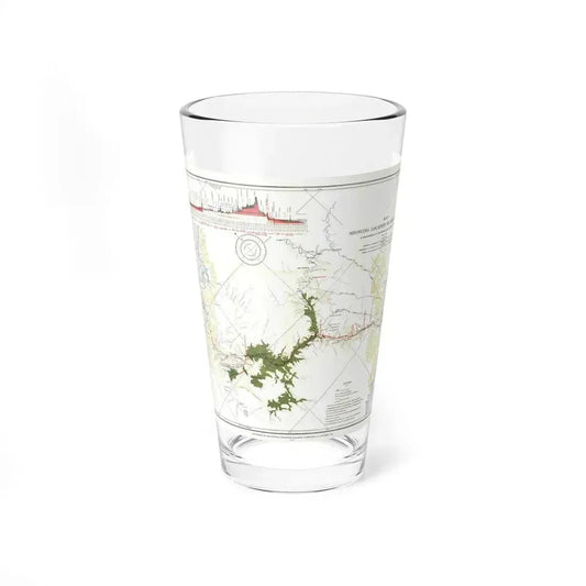 Central America - Panama Canal (1905) (Map) Pint Glass 16oz 16oz - Go Mug Yourself
