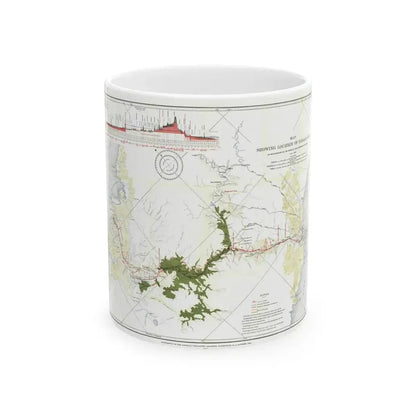 Central America - Panama Canal (1905) (Map) White Coffee Mug 11oz - Go Mug Yourself