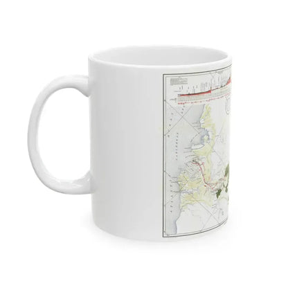 Central America - Panama Canal (1905) (Map) White Coffee Mug - Go Mug Yourself