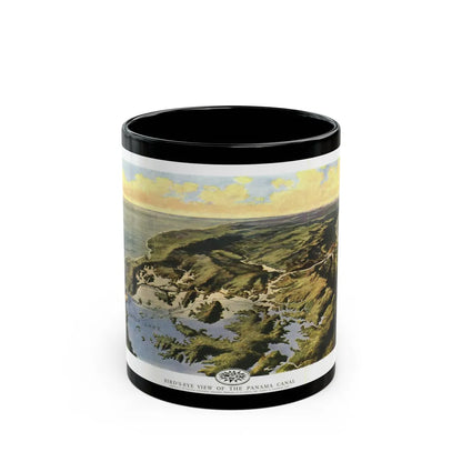 Central America - Panama Canal (1912) (Map) Black Coffee Mug-11oz-Go Mug Yourself