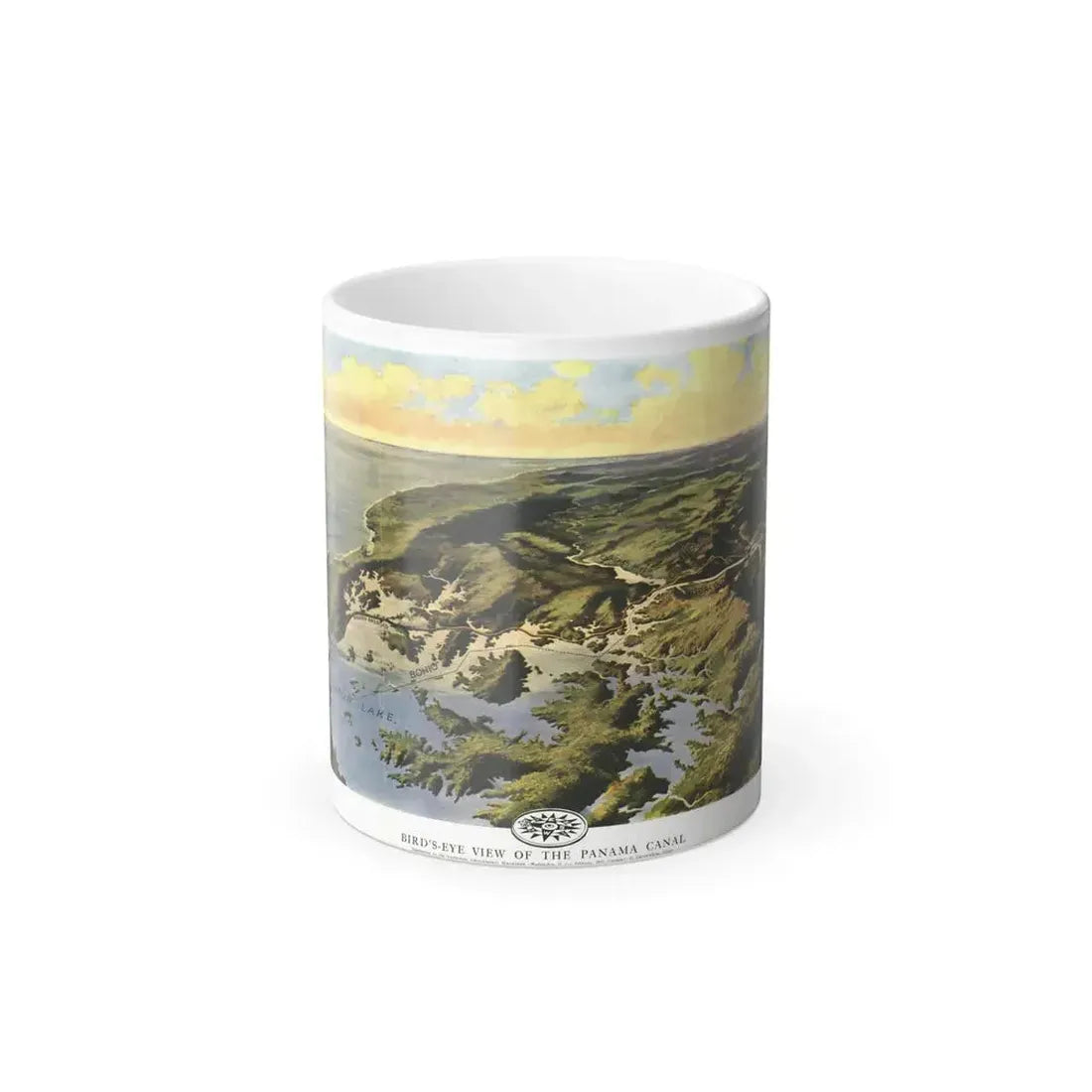 Central America - Panama Canal (1912) (Map) Color Changing Mug 11oz Default Title 11oz - Go Mug Yourself