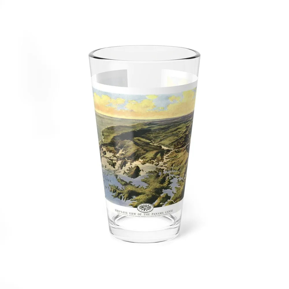 Central America - Panama Canal (1912) (Map) Pint Glass 16oz-16oz-Go Mug Yourself