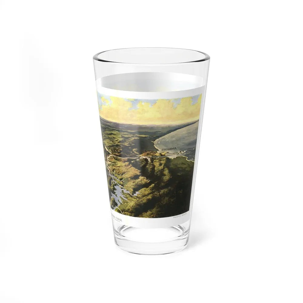 Central America - Panama Canal (1912) (Map) Pint Glass 16oz-Go Mug Yourself