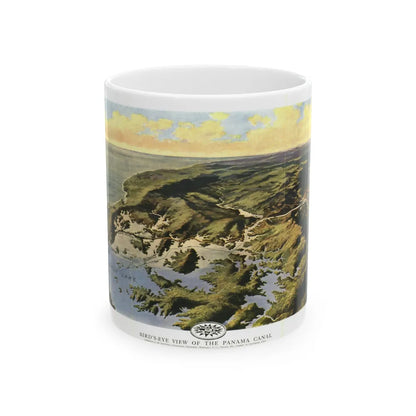 Central America - Panama Canal (1912) (Map) White Coffee Mug-11oz-Go Mug Yourself