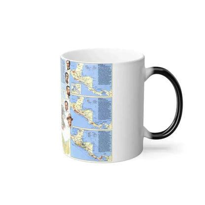 Central America Past and Present (1986) (Map) Color Changing Mug 11oz - Go Mug Yourself