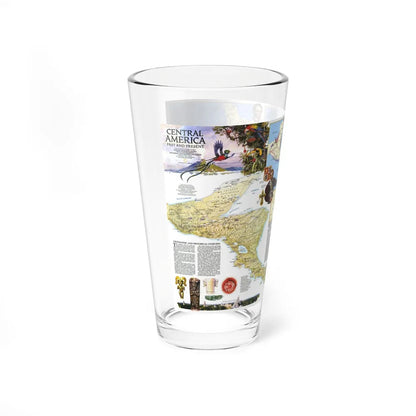 Central America Past and Present (1986) (Map) Pint Glass 16oz-Go Mug Yourself