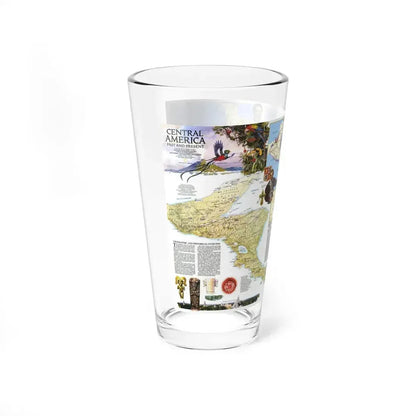 Central America Past and Present (1986) (Map) Pint Glass 16oz - Go Mug Yourself