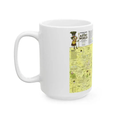 Central America - The Aztec World (1980) (Map) White Coffee Mug - Go Mug Yourself