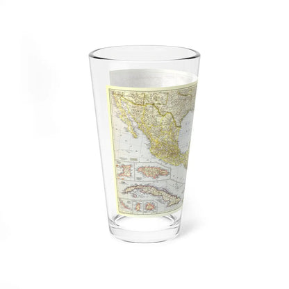 Central America - The Caribbean (1947) (Map) Pint Glass 16oz-Go Mug Yourself